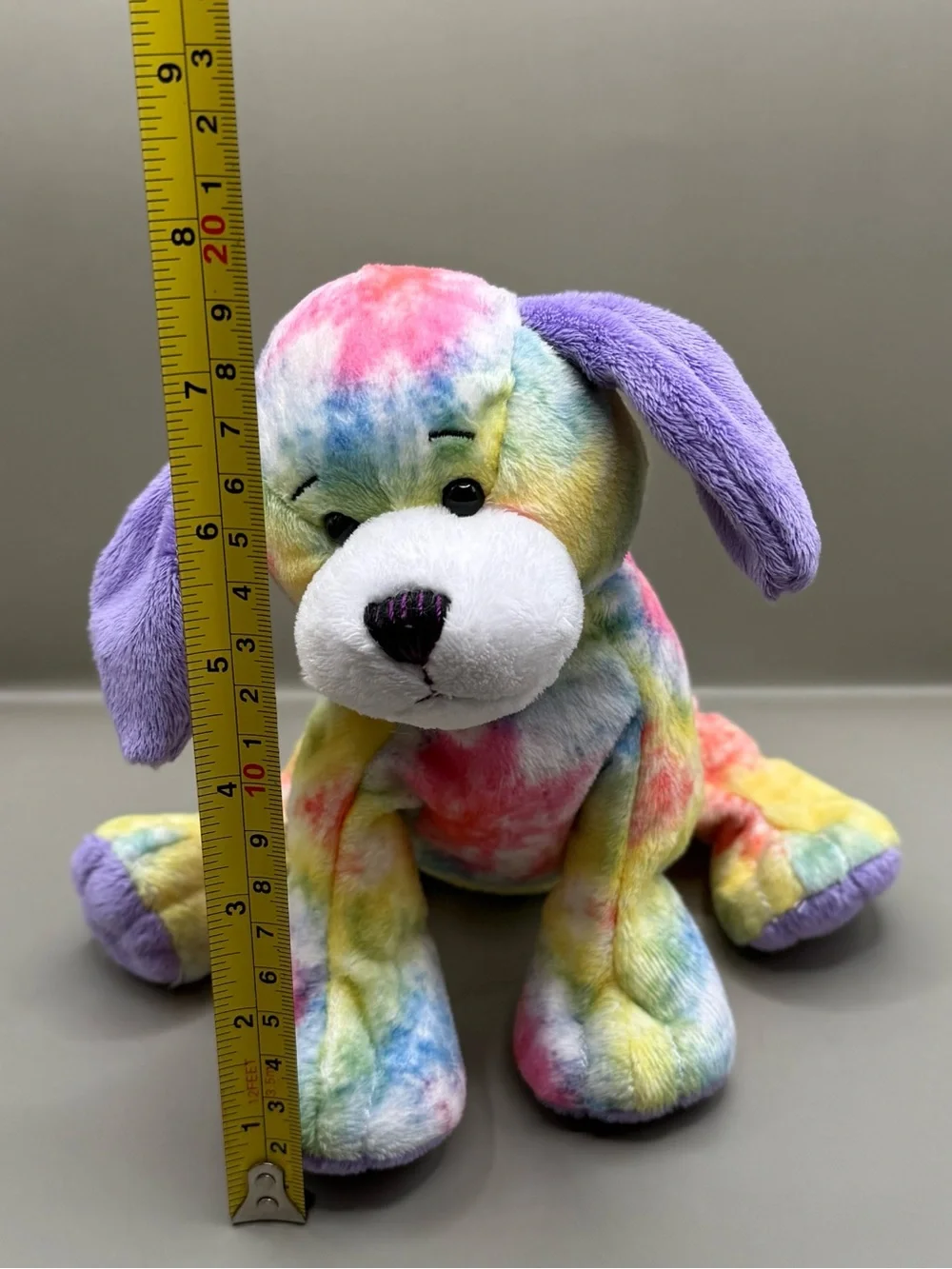 GANZ Webkinz Tie Dyed Puppy Plush Stuffed Animal NO CODE Rare HTF